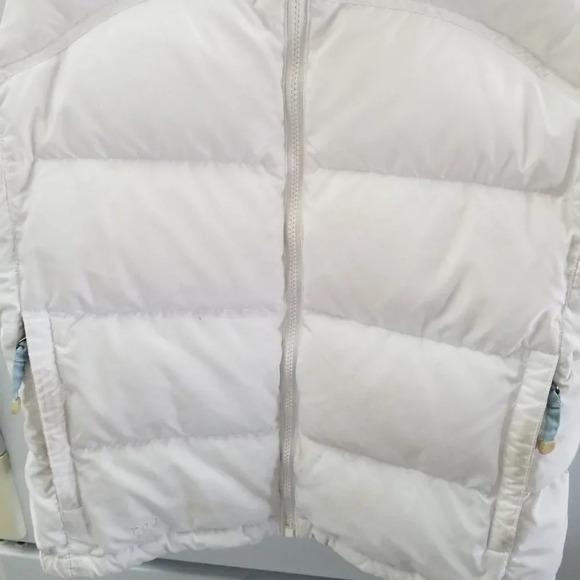 THE North Face White Goose Down Puffer Vest Nuptse M - Picture 8 of 15